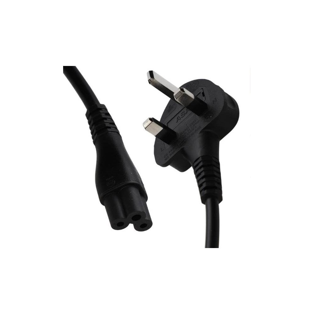 AC cable EU plug (clover leaf) 2 Metre - CABLE3EURO