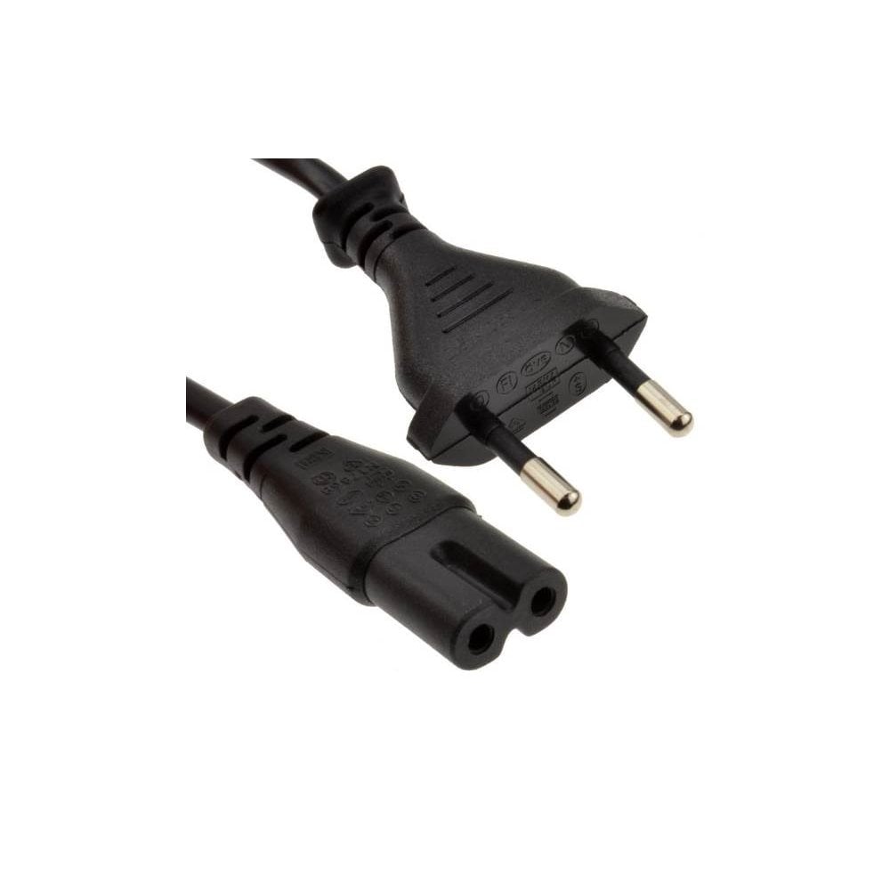 AC cable EU plug (figure 8) 2 Metre - CABLE2EURO
