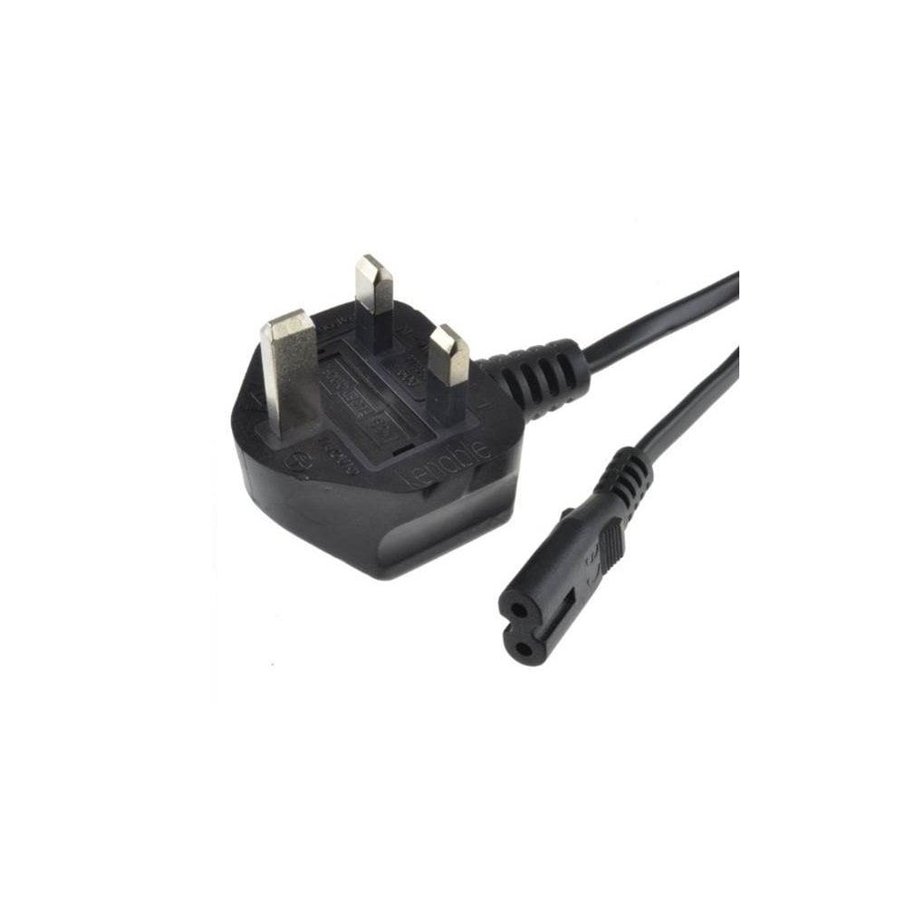 AC Cable UK plug  (figure 8) 2 Metre - CABLE2
